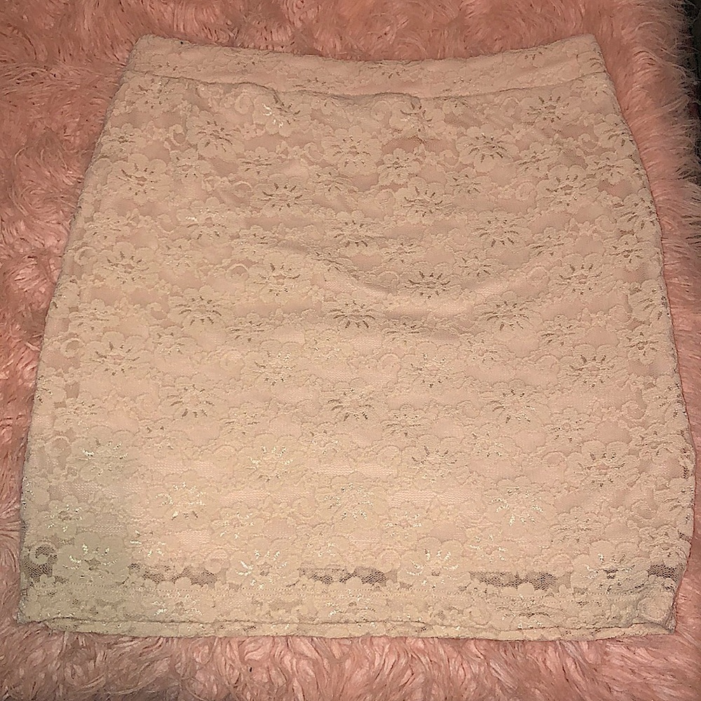 Baby pink skirt